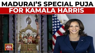 Special Puja Held In Madurai Ancestral Home Of US Democratic Nominee Kamala Harris  India Today [upl. by Ednalrim658]