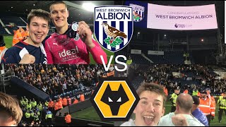 WBA VS WOLVES VLOG FIGHTING DRAMA PITCH INVASION DINGLES DEFEATED BY THE ALBION IN SHOOT OUT [upl. by Epolulot]