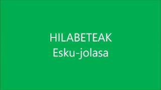 HILABETEAK ESKUJOLASA ADIBIDEA [upl. by Ttimme359]