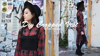 DIY Cropped TopVest [upl. by Bullion]