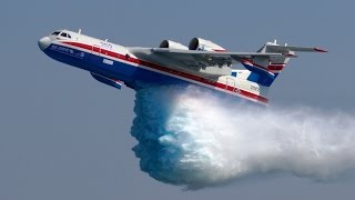 Beriev Be200 babord lac de parentis biscarrosseMP4 [upl. by Ahsekyt434]