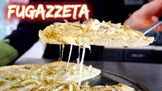 COMO HACER FUGAZZETA  PIZZA RELLENA DE QUESO [upl. by Aiela280]