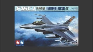 Tamiya 132 F16CJ Block 50 Fighting Falcon Scale Model Review [upl. by Oecile232]