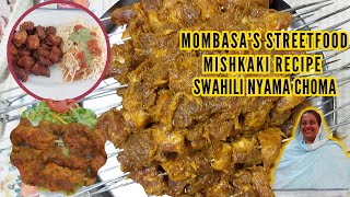 Mishkaki Recipe  East African Beef Skewers  Mombasa Street Food Nyama Choma recipe [upl. by Lain]