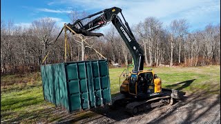 Making a level pad for shipping containers [upl. by Tioneb]