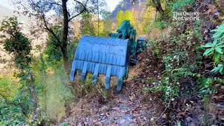 Excavator Clearing Bushes to Construct New Motor Mountain Road  Excavator Videos  viral road [upl. by Liw258]