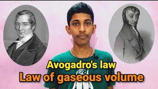 Avogadros law and Gay lussac law explained in Tamil [upl. by Buzz]