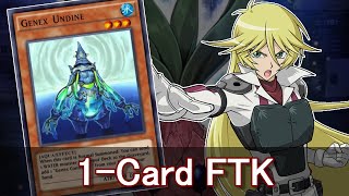 Genex Undine 1Card FTK with Revolution des Fleurs YuGiOh Duel Links [upl. by Hazrit358]