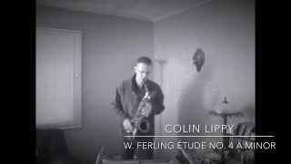 Colin Lippy  Saxophone  Ferling Etude 4 [upl. by Hedda845]