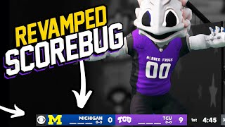 How to Edit the Scorebug in CFB Revamped NCAA Football 14 Tutorial [upl. by Atiuqehc459]