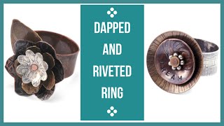 Dapped and Riveted Ring Tutorial  Beaducationcom [upl. by Kenlee]