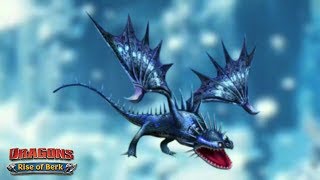 Icebane Max Level 124  Unique Skrill Dragon  Dragons Rise of Berk [upl. by Oiziruam]