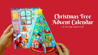 Advent Calendar Paper Craft  How I assembled it [upl. by Lev]