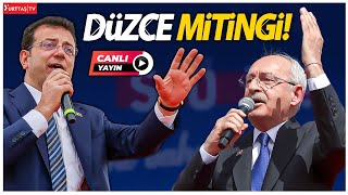 Kemal Kılıçdaroğlu ve Ekrem İmamoğlu Düzcede coşkulu miting yapıyor canlıyayın [upl. by Atiekan758]