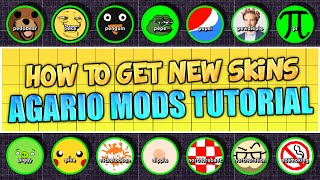 AGARIO NEW SKINS TUTORIAL  ALL SKINS AND HOW TO GET AGARIO MODS AGARIO TUTORIAL [upl. by Sela]