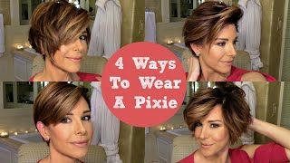 HOW TO STYLE A PIXIE CUT 4 WAYS Messy Feminine Curly Bob amp More  Dominique Sachse [upl. by Daegal24]