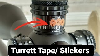 How To Make Turrett Tape  Scope Stickers [upl. by Nirihs]