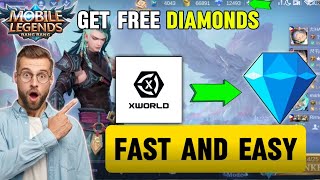 Libreng Diamonds Sa Mobile Legends  Paano Makakuha Ng Libreng Diamonds Gamit ang Xworld UPDATED [upl. by Elttil]