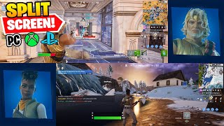 How To SPLIT SCREEN on Fortnite Season 2 [upl. by Aiekam474]