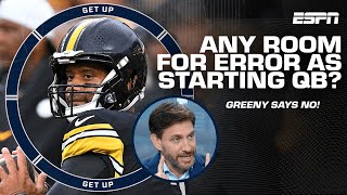 Greeny thinks Russell Wilson’s starting job could be in jeopardy as early as Week 1 👀  Get Up [upl. by Anirret]