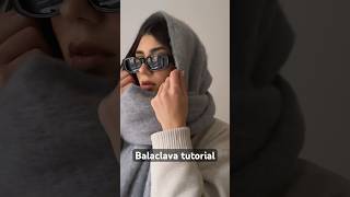 Balaclava tutorial🥶🧣❄️ tutorialbalaclavashoppingclothesaestheticvibesmusicmakeupstyle [upl. by Niffirg]