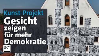 Abensberg Eine KunstAktion für mehr Demokratie und Vielfalt I Abendschau I BR24 [upl. by Arnie625]