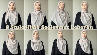 Tutorial Hijab SegiempatSquare Lebaran [upl. by Agate]