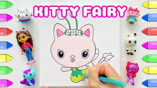 Gabbys Dollhouse Colouring Kitty Fairy [upl. by Rasia29]