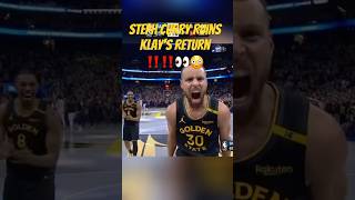 Steph Ruins Klays Return ‼️😳👀 stephencurry nbaedits klaythompson nba nbahighlights warriors [upl. by Fermin]