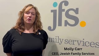 Molly Carr discusses Jewish Family Services work to find housing for asylumseekers [upl. by Lammaj922]