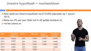 Bedrijfseconomie  Financiële zelfredzaamheid  Hoofdstuk 4  Lineaire amp Annuïteiten Hypotheek [upl. by Swane850]