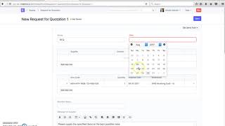 ERPnext  Request For Quotation RFQ [upl. by Elgar]