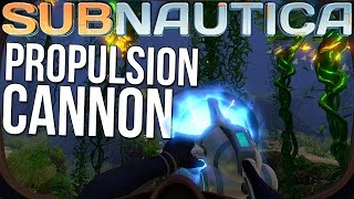 Subnautica Gameplay  Propulsion Cannon Workbench amp Equipment Customization [upl. by Filia]