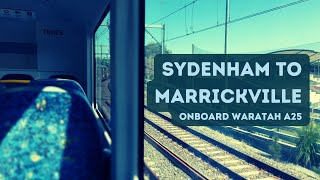 Sydney Trains Mania Sydenham to Marrickville on Waratah A25 Before Sydney Metro conversion [upl. by Nimrac]