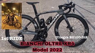 BIANCHI Oltre XR4  Ultegra Di2 FIRST RIDE  SHIMANO ULTEGRA R8100  KA MAMAW VLOG [upl. by Flint]