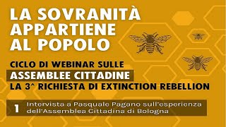 Ciclo di webinar sulle Assemblee Cittadine  1° Incontro [upl. by Natala406]