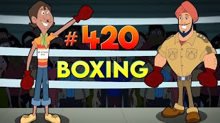 Chorr Police  Anthony Vs Lovely  Boxing Match  Cartoon Animation for Children [upl. by Emmott]