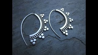 New Sterling Silver Hoops Earrings Models  Artificial hoops earrings for college girls [upl. by Jim]