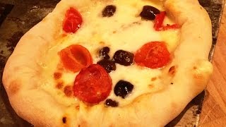 Pizza con CORNICIONE farcito  cotta su PIETRAREFRATTARIA [upl. by Lan]