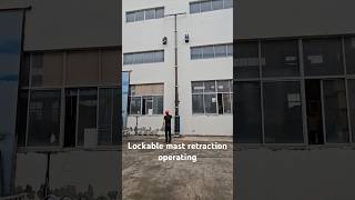 Lockable pneumatic mast retraction operating [upl. by Eelhsa]