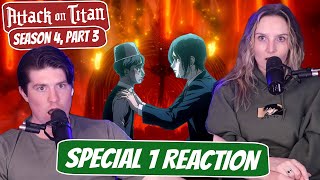 EREN MOVES FORWARD  Attack on Titan Final Season Newlyweds Reaction  Season 4 Part 3 Special 1 [upl. by Ettenirt]