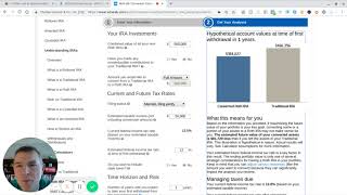 Charles Schwab Roth IRA Conversion Calculator 2019 [upl. by Areivax]