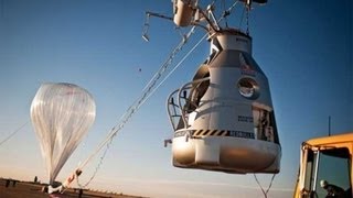 Felix Baumgartner Der Heliumballon und die Kapsel [upl. by Wakeen102]