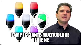 PATLITE  Segnalatore Luminoso Multicolore 1 LED  7 Colori  Serie NE [upl. by Pasho]