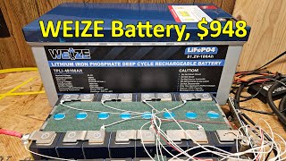 WEIZE 48V 100Ah LiFePO4 Battery Review and Teardown Needs Some Balancing [upl. by Onofredo429]