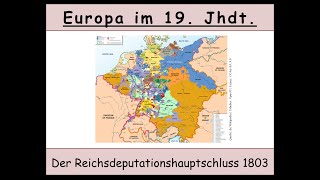 Der Reichsdeputationshauptschluss erklärt Säkularisation  Mediatisierung [upl. by Neelhtac]