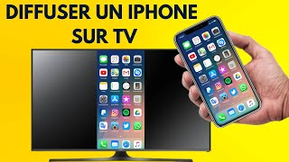 Comment caster un iPhone sur une télévision sans fil sans cables  Connecter un iPhone à la télé [upl. by Yejus]