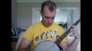 Pair of Brown Eyes  Pogues  Irish Tenor Banjo [upl. by Adnalay558]