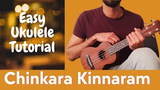 Easy Ukulele Tutorial for Beginners  Chinkara kinnaram [upl. by Ainad282]