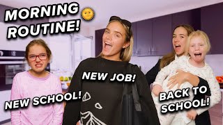 Back to School MORNING ROUTINE Kaci’s New Job [upl. by Netsyrk]